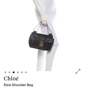 Chloe Black Elsie Shoulder Bag